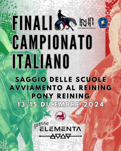 Finali di Campionato Italiano IRHA-FISE 2024 presso Elementa!